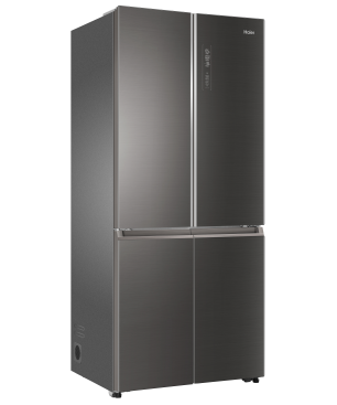 HAIER HTF-508DGS7 French Door Kühlgefrierkombination (F, 1900 mm hoch, Iconic Glas Grey)