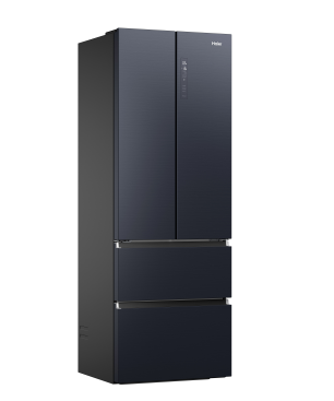 HAIER HFW7720ENMB Kühl-Gefrierkombination (E, 2006 mm hoch, Obsidian Black Inox )