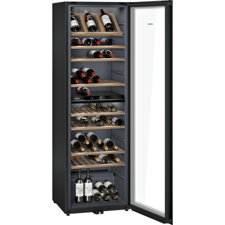SIEMENS KW36KATGA Weinkühlschrank (EEK G, Schwarz)