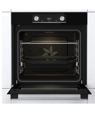 GORENJE Black Steam Pyro, Einbauherdset (Induktions-Kochfeld, A+, 77 Liter)