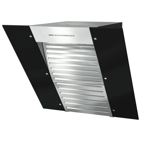 MIELE DA 6066 W Black Wing, Dunstabzugshaube (598 mm breit, 523 mm tief)