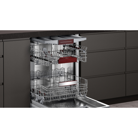 NEFF S 245 ECS 11 E N50 Geschirrspüler (teilintegrierbar (Besteckkorb, 598 mm breit, 44 dB (A), C)