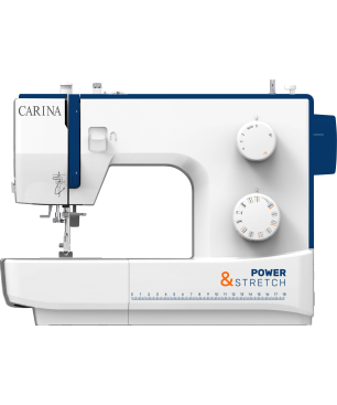 CARINA Carina Nähmaschine Power & Stretch II Nähmaschine (70 Watt, 4 Stufen)