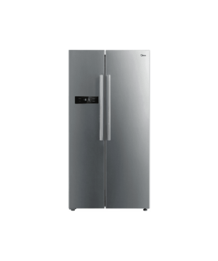 MIDEA MERS530FGF02G Side by Side Kühl-Gefrierkombination (F, 1775 mm hoch, Inox)