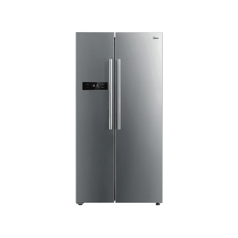 MIDEA MERS530FGF02G Side by Side Kühl-Gefrierkombination (F, 1775 mm hoch, Inox)