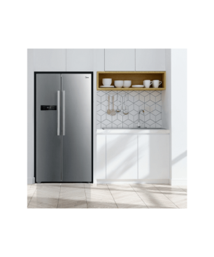 MIDEA MERS530FGF02G Side by Side Kühl-Gefrierkombination (F, 1775 mm hoch, Inox)