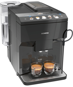 SIEMENS TP501D09 EQ.500 Classic Kaffeevollautomat Klavierlack Schwarz