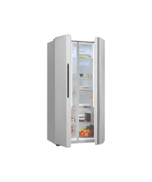 EXQUISIT SBS46-010F inoxlook Kühlgefrierkombination (289,13 kWh/Jahr, F, 1780 mm hoch, Edelstahloptik)