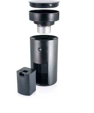 WILFA Svart Uniform WSFB-100B Kaffeemühle Schwarz (80 Watt, Langlebiges 58 mm großes Scheibenmahlwerk aus Edelstahl, 41 Einste