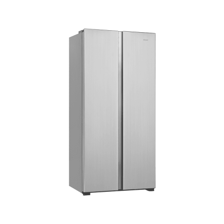 EXQUISIT SBS46-010F inoxlook Kühlgefrierkombination (289,13 kWh/Jahr, F, 1780 mm hoch, Edelstahloptik)