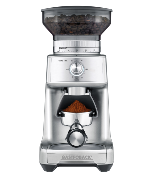 GASTROBACK 42638 Advanced Plus Kaffeemühle Edelstahl 130 Watt, Kegelmahlwerk