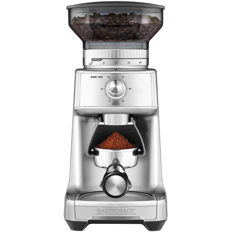 GASTROBACK 42638 Advanced Plus Kaffeemühle Edelstahl 130 Watt, Kegelmahlwerk