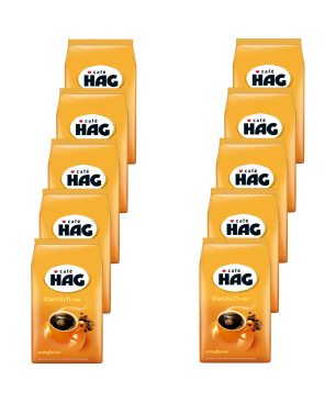 JACOBS CAFÉ HAG Klassisch Mild 10x1 kg Filterkaffee (Filtermaschinen, French Press)