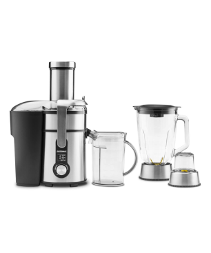 GASTROBACK 40153 Design Multijuicer Digital Pro Entsafter 1300 Watt, Silber
