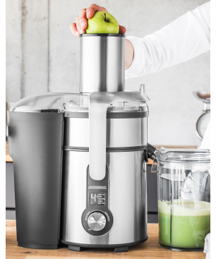 GASTROBACK 40153 Design Multijuicer Digital Pro Entsafter 1300 Watt, Silber