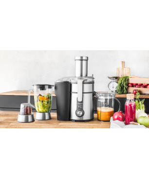 GASTROBACK 40153 Design Multijuicer Digital Pro Entsafter 1300 Watt, Silber