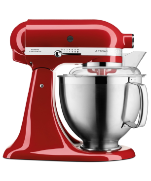 KITCHENAID Artisan 4,8 Liter - 5KSM185PSEER Küchenmaschine Empire Rot (300 Watt)