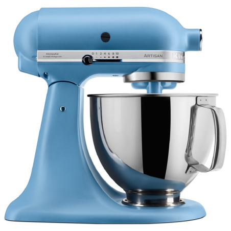 KITCHENAID Artisan 4,8 Liter - 5KSM175PSEVB Sparset inkl. 4 Zubehöre Küchenmaschine Samtblau (Rührschüsselkapazität: 4,8 Liter