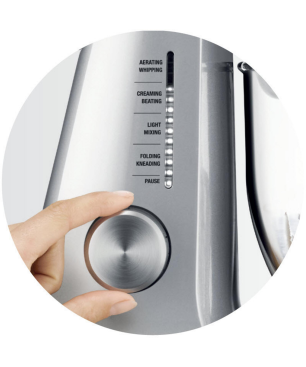 SAGE SEM825BAL2EEU1 BAKERY BOSS Küchenmaschine Silber (Rührschüsselkapazität: 4,7 Liter, 1200 Watt)