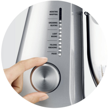 SAGE SEM825BAL2EEU1 BAKERY BOSS Küchenmaschine Silber (Rührschüsselkapazität: 4,7 Liter, 1200 Watt)