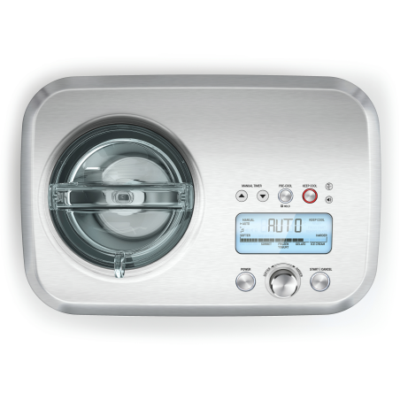 SAGE The Smart Scoop Eismaschine (200 Watt, Silber)