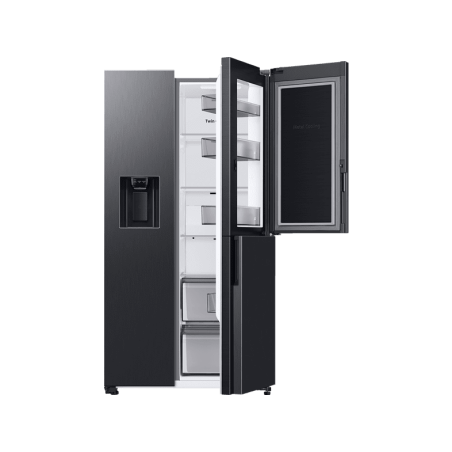 SAMSUNG RH68B8821B1/EG Side-by-Side (E, 1780 mm hoch, Premium Black Steel/Urban Silver)