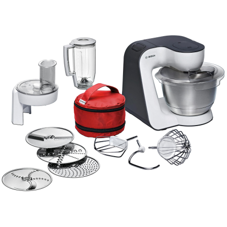 BOSCH MUM 50 E 32 DE Küchenmaschine Weiß (Rührschüsselkapazität: 3,9 Liter, 800 Watt)