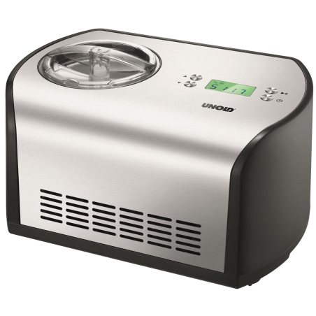 UNOLD One Eismaschine (135 Watt, Edelstahl/Schwarz)