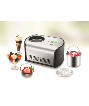 UNOLD One Eismaschine (135 Watt, Edelstahl/Schwarz)