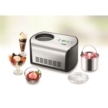 UNOLD One Eismaschine (135 Watt, Edelstahl/Schwarz)