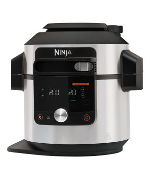 NINJA Foodi MAX 12-in-1 SmartLid Multikocher Multikocher Edelstahl/Schwarz (1760 Watt)