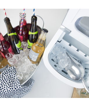 WILFA ICE-12S Eiswürfelmaschine (95 Watt, Silber)