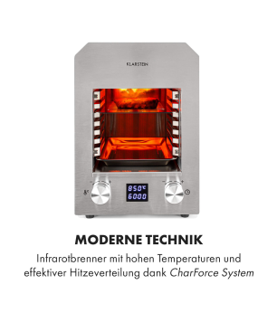 KLARSTEIN Hannibal Elektrogrills Silber