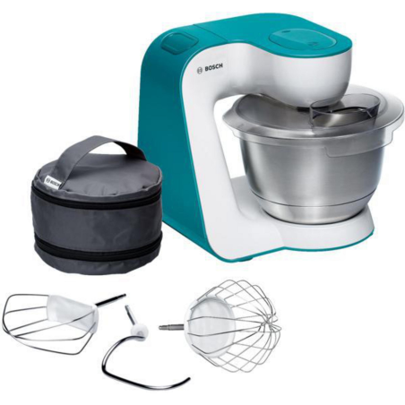 BOSCH MUM 54 D 00 Küchenmaschine Weiß/Dynamicblau (Rührschüsselkapazität: 3,9 Liter, 900 Watt)