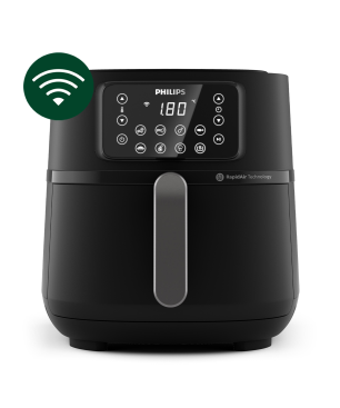 PHILIPS HD9285/90 Connected Airfryer XXL Series 5000 7.2L Heißluftfritteuse 2000 Watt Schwarz/Dunkles Silber