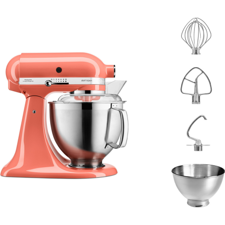 KITCHENAID Artisan 4,8 Liter - 5KSM185PSEPH Küchenmaschine Koralle