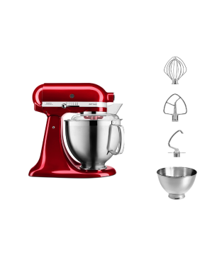 KITCHENAID Artisan 4,8 Liter - 5KSM185PSECA Küchenmaschine Liebesapfel Rot (300 Watt)