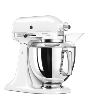 KITCHENAID 5KSM175PSEWH ARTISAN WEISS Küchenmaschine Weiß (Rührschüsselkapazität: 4,8 Liter, 300 Watt)