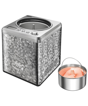 UNOLD 48870 EISMASCHINE PROFI Eismaschine (180 Watt, Edelstahl)