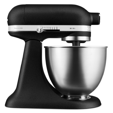 KITCHENAID MINI Limited Edition - 5KSM3311XEBK - 3,3 Liter Küchenmaschine Gusseisen Schwarz (Rührschüsselkapazität: 3,3 Liter,