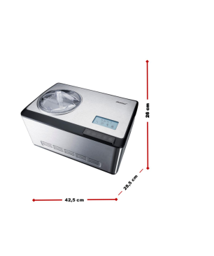 STEBA IC 180 Eismaschine (180 Watt, Edelstahl/Schwarz)