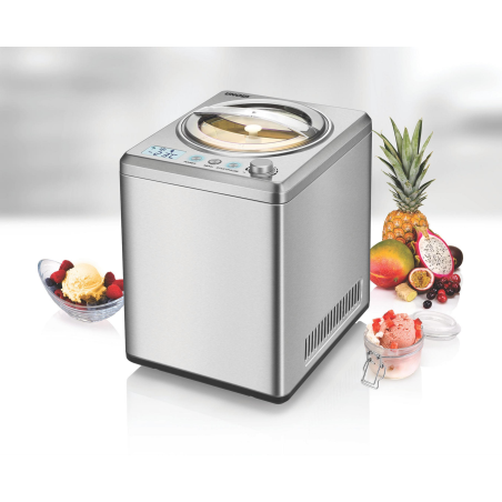 UNOLD 48880 EISMASCHINE PROFI PLUS Eismaschine (250 Watt, Edelstahl)