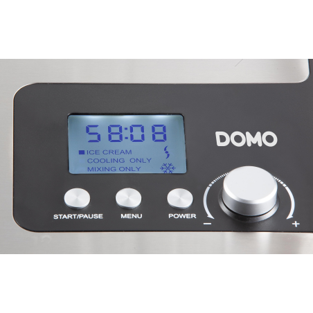 DOMO DO 9207I (EDELSTAHL) Eismaschine (180 Watt, Silber)