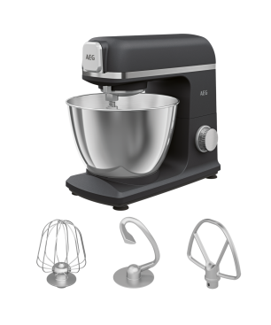 AEG Küchenmaschine KM5-1-4BPT Deli 5 Black Pearl Küchenmaschine Black Pearl (Rührschüsselkapazität: 5,0 Liter, 1200 Watt)