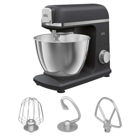 AEG Küchenmaschine KM5-1-4BPT Deli 5 Black Pearl Küchenmaschine Black Pearl (Rührschüsselkapazität: 5,0 Liter, 1200 Watt)