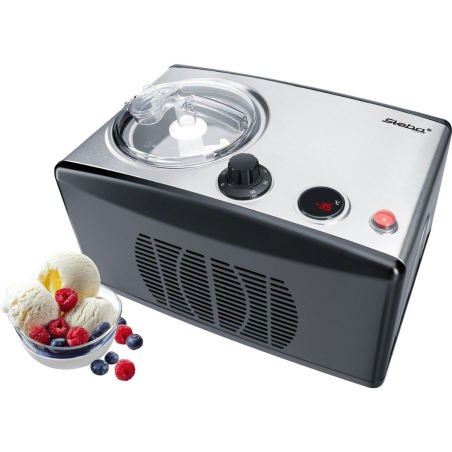 STEBA IC 150 Eismaschine (150 Watt, Edelstahl/Schwarz)