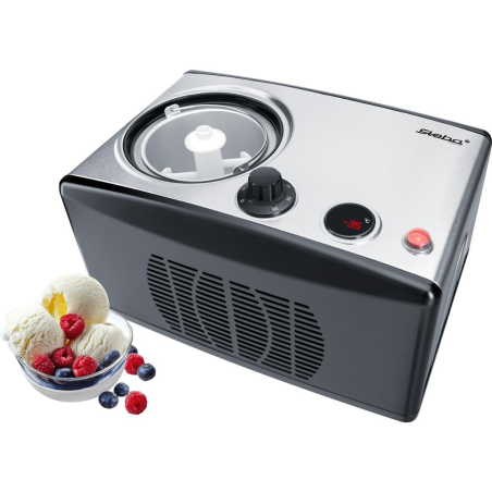 STEBA IC 150 Eismaschine (150 Watt, Edelstahl/Schwarz)