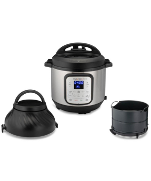 INSTANT POT Duo Crisp + Air Fryer 8L Multikocher, Silber)