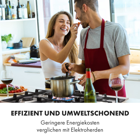 KLARSTEIN Ignito 5 Gaskochfeld (Kochfelder: 5)