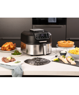 PRINCESS XXL Heißluftfritteuse 1760 Watt Silber-Schwarz